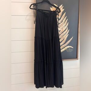 Altar'd State Black Tiered Maxi Dress